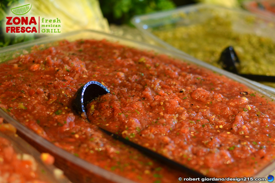 Salsa Bar at Zona Fresca - Food Photography