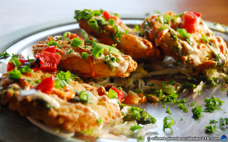 Fried Green Tomatoes at Shuck N Dive - Food Photography