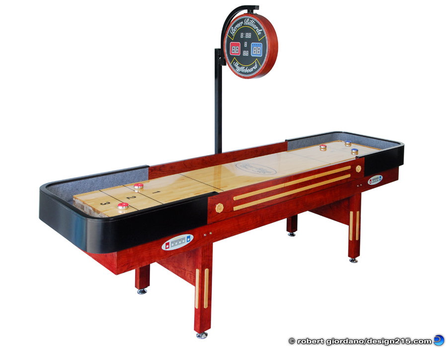 Berner Billiards Pro Shuffleboard Table - Product Photography